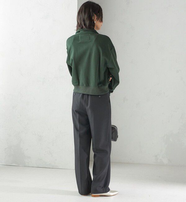 SHIPS for women「【SHIPS別注】LOGAN KNITTING MILLS:プリント ジップ プルオーバー」|スウェット・ジャージ|