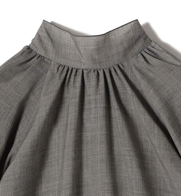 SHIPS for women「〈手洗い可能〉ウール混 シアー ボイル リボン ブラウス」|シャツ・ブラウス|