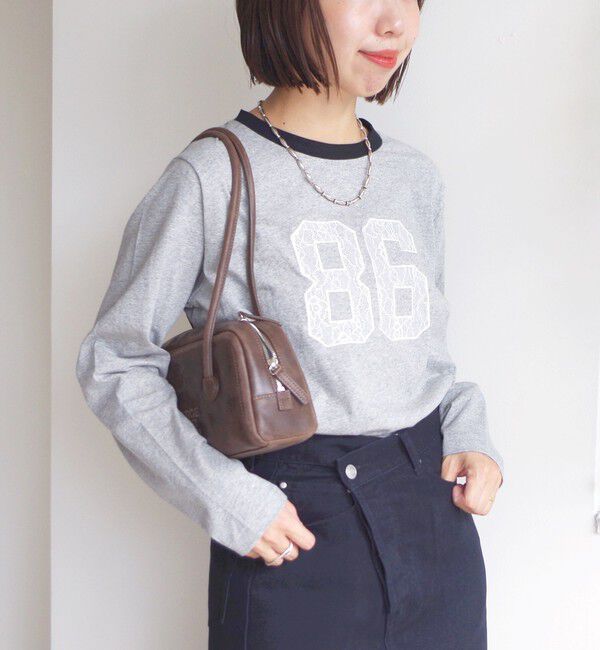 SHIPS for women「【WEB限定】〈洗濯機可能〉レース ナンバリング リンガー TEE」|Tシャツ・カットソー|