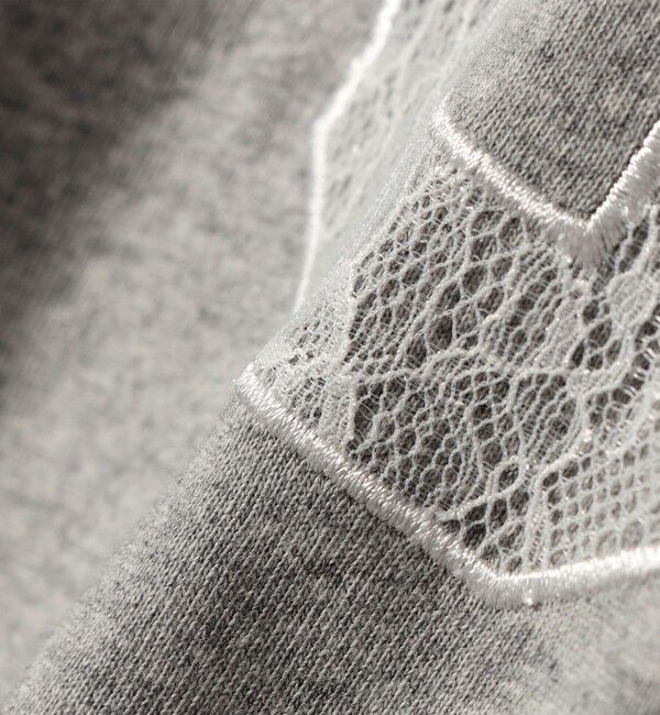 SHIPS for women「【WEB限定】〈洗濯機可能〉レース ナンバリング リンガー TEE」|Tシャツ・カットソー|