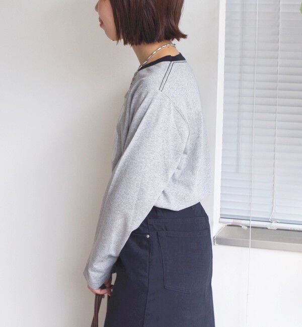 SHIPS for women「【WEB限定】〈洗濯機可能〉レース ナンバリング リンガー TEE」|Tシャツ・カットソー|