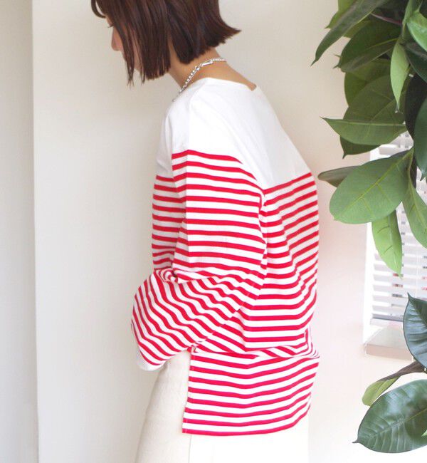 SHIPS for women「【WEB限定】〈洗濯機可能〉ビッグ バスク シャツ」|Tシャツ・カットソー|