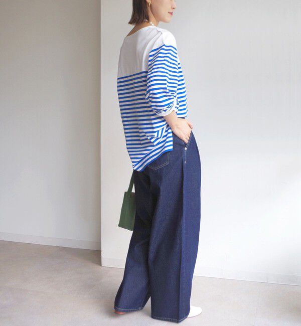 SHIPS for women「【WEB限定】〈洗濯機可能〉ビッグ バスク シャツ」|Tシャツ・カットソー|