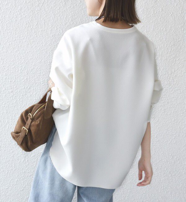 SHIPS for women「〈手洗い可能〉ガゼット デザイン ジョーゼット カットソー」|Tシャツ・カットソー|