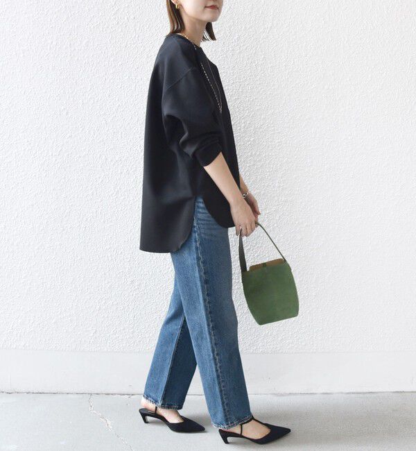 SHIPS for women「〈手洗い可能〉ガゼット デザイン ジョーゼット カットソー」|Tシャツ・カットソー|