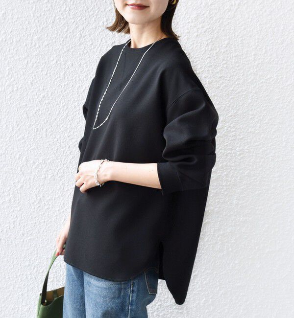 SHIPS for women「〈手洗い可能〉ガゼット デザイン ジョーゼット カットソー」|Tシャツ・カットソー|