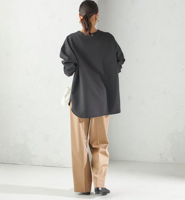 SHIPS for women「〈手洗い可能〉ガゼット デザイン ジョーゼット カットソー」|Tシャツ・カットソー|