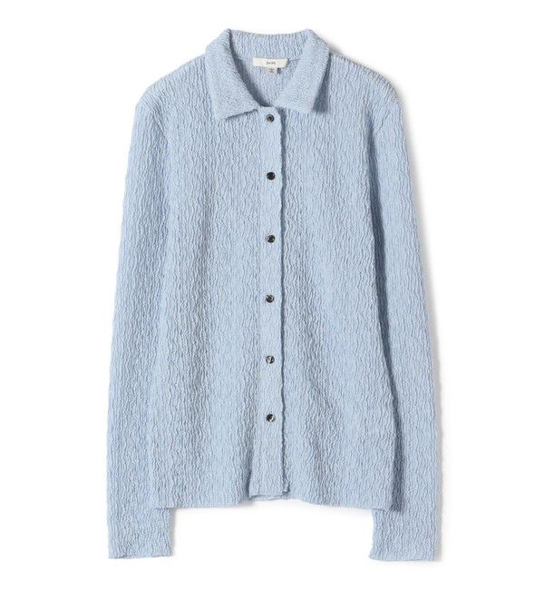 SHIPS for women「【WEB限定】〈手洗い可能〉ランダムブルーゼ シャツ カーディガン」|カーディガン|