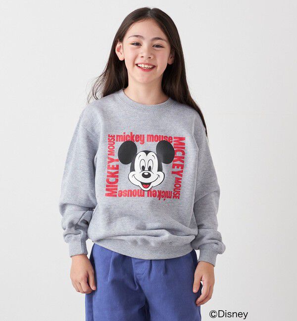 SHIPS any「【SHIPS any別注】GOOD ROCK SPEED/ミッキーマウス/プリント スウェット<KIDS>」|スウェット・ジャージ|グレー