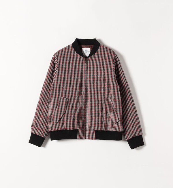 SHIPS any「SHIPS any: キルティング チェック バーシティ ブルゾン」|ブルゾン・スタジャン|