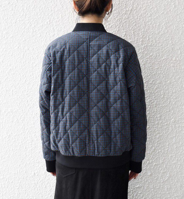 SHIPS any「SHIPS any: キルティング チェック バーシティ ブルゾン」|ブルゾン・スタジャン|