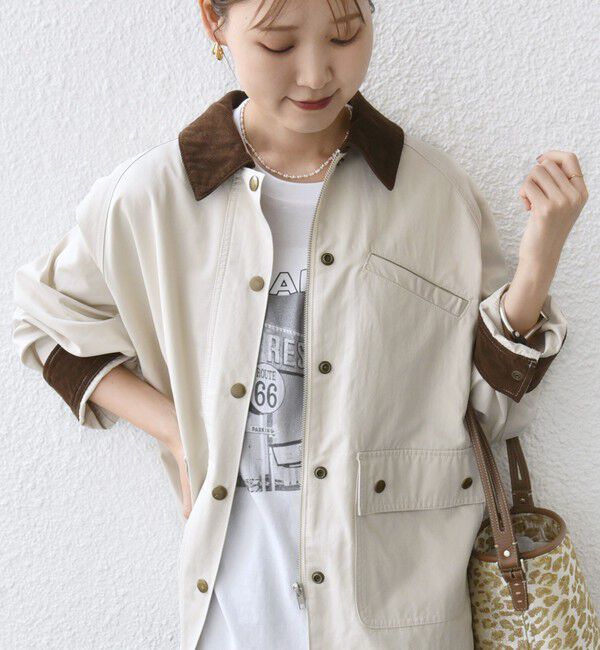 SHIPS for women「〈洗濯機可能〉テント シルエット ワーク ジャケット」|その他|