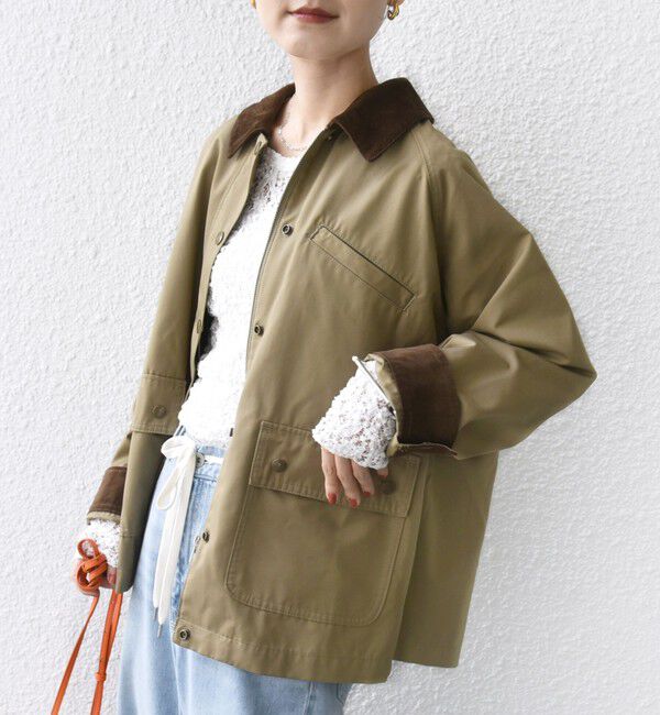 SHIPS for women「〈洗濯機可能〉テント シルエット ワーク ジャケット」|その他|