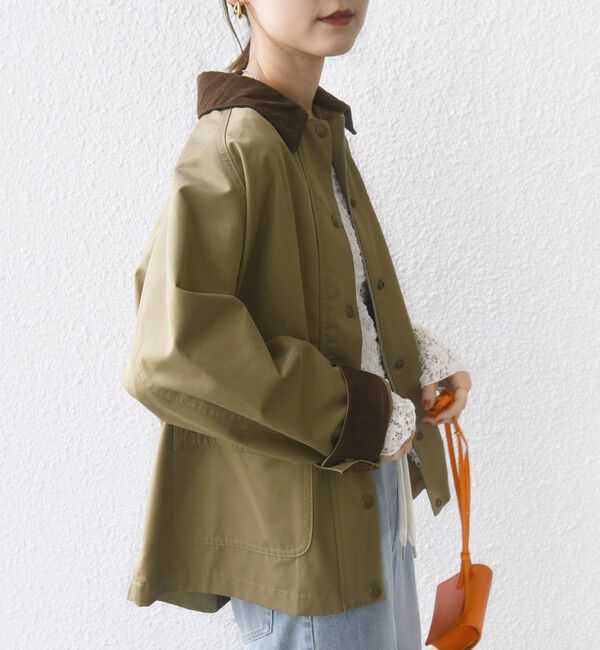 SHIPS for women「〈洗濯機可能〉テント シルエット ワーク ジャケット」|その他|