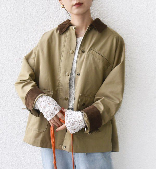 SHIPS for women「〈洗濯機可能〉テント シルエット ワーク ジャケット」|その他|