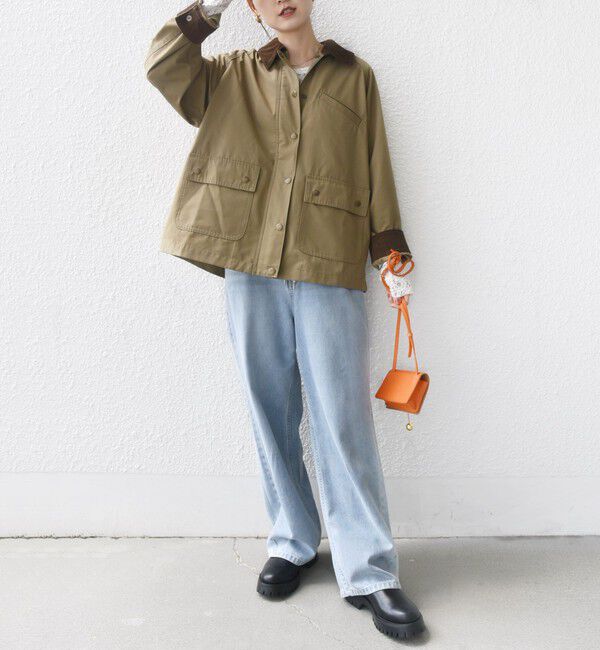 SHIPS for women「〈洗濯機可能〉テント シルエット ワーク ジャケット」|その他|