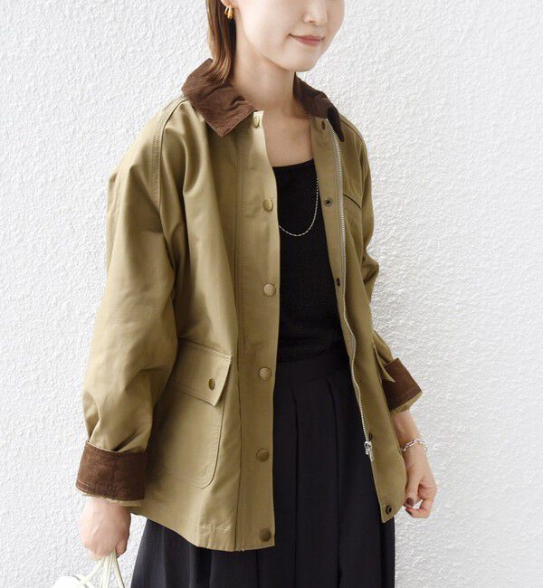 SHIPS for women「〈洗濯機可能〉テント シルエット ワーク ジャケット」|その他|