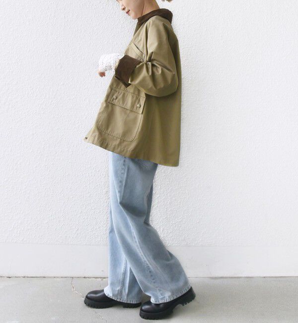 SHIPS for women「〈洗濯機可能〉テント シルエット ワーク ジャケット」|その他|