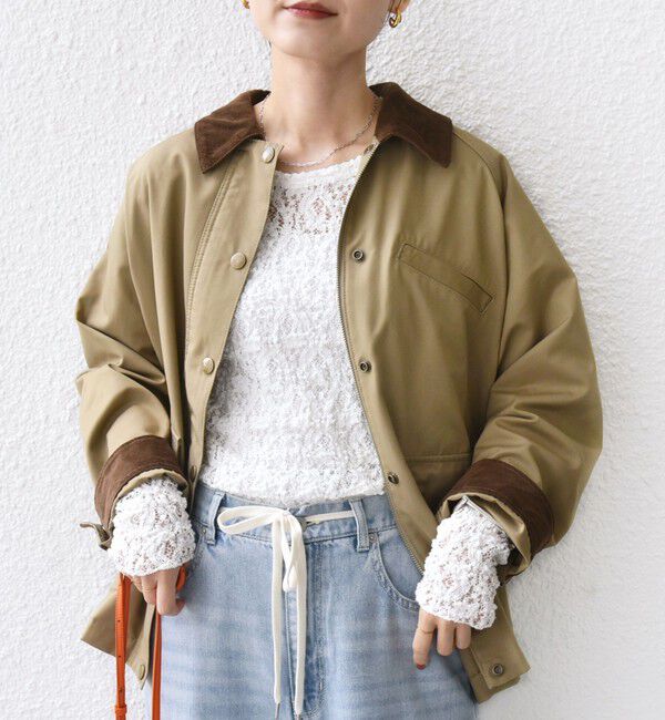 SHIPS for women「〈洗濯機可能〉テント シルエット ワーク ジャケット」|その他|