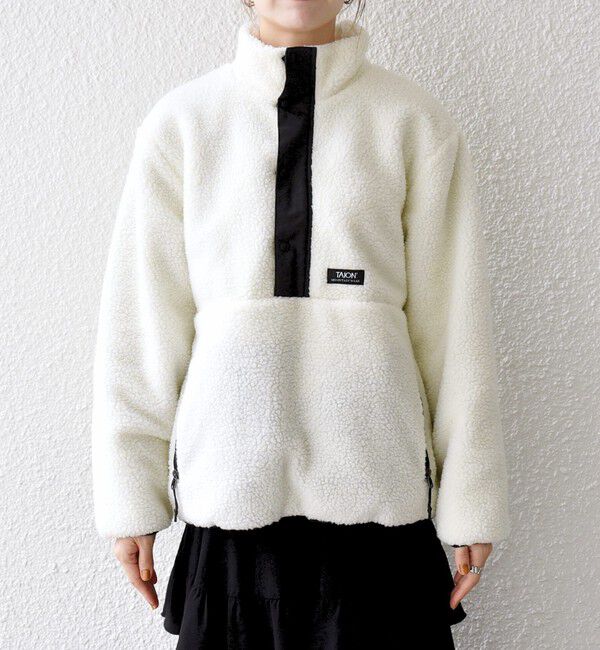 SHIPS any「【SHIPS any別注】TAION:〈洗濯機可能〉ボア ハイネック プルオーバー」|その他|