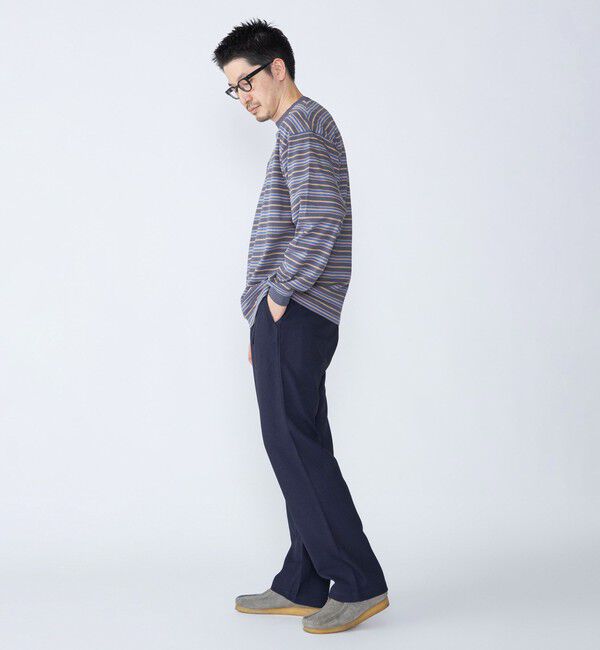 SHIPS「【SHIPS別注】AIRTOWNE: マルチ ボーダー ロングスリーブ Tシャツ」|Tシャツ・カットソー|