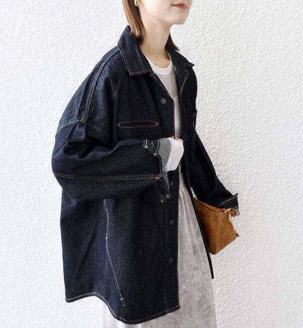 SHIPS for women「Levi&rsquo;s:〈手洗い可能〉TWIST SHACKET」|デニムジャケット|