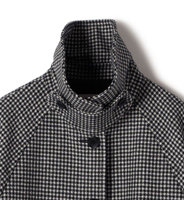 SHIPS for women「千鳥 / ソリッド ウール メルトン ステンカラー コート」|ステンカラーコート|