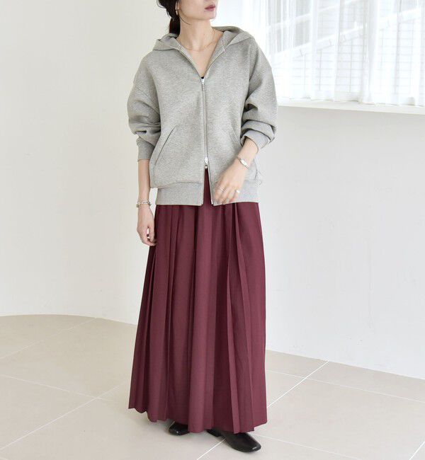 quaranciel「quaranciel: ランダム プリーツ マキシ スカート」|スカート|