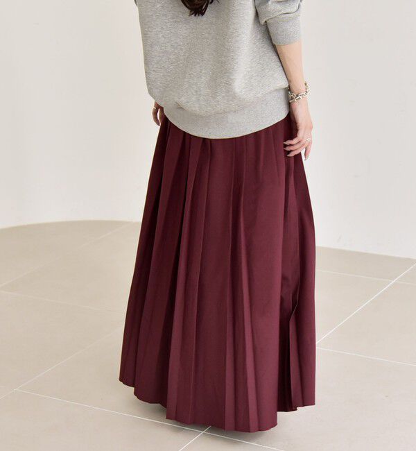 quaranciel「quaranciel: ランダム プリーツ マキシ スカート」|スカート|