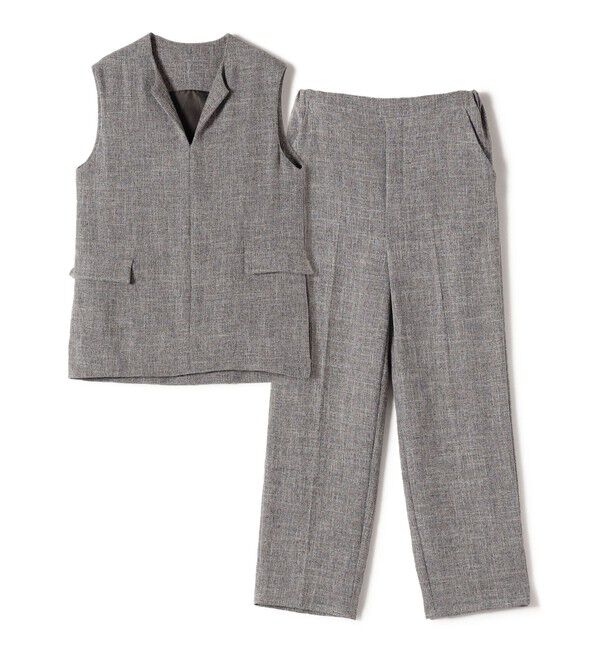 SHIPS Colors 「SHIPS Colors:〈手洗い可能〉ベスト &times; パンツ バスケット セットアップ」|オールインワン|