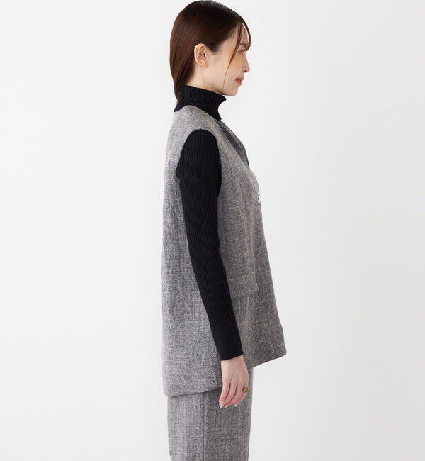 SHIPS Colors 「SHIPS Colors:〈手洗い可能〉ベスト &times; パンツ バスケット セットアップ」|オールインワン|