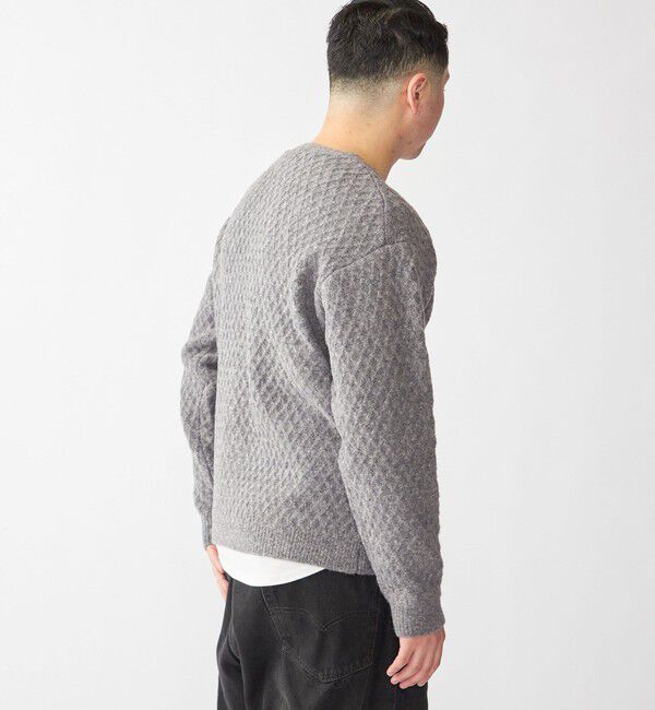 SHIPS「SHIPS: 〈手洗い可能〉シャギー レイヤード カーディガン」|カーディガン|