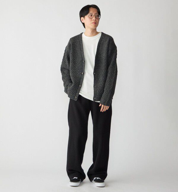 SHIPS「SHIPS: 〈手洗い可能〉シャギー レイヤード カーディガン」|カーディガン|