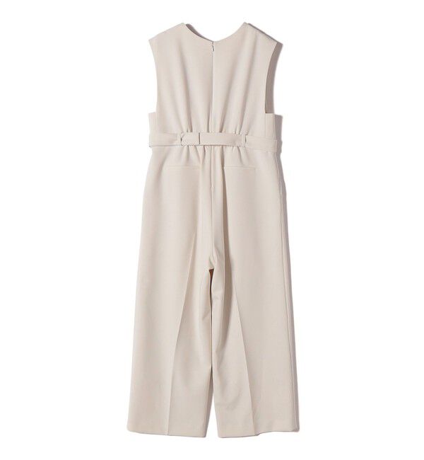 SHIPS for women「《予約》〈手洗い可能〉ダブル クロス Ｖネック ベルト付 オールインワン（セレモニー対応可）」|オールインワン|