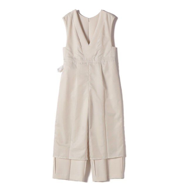 SHIPS for women「《予約》〈手洗い可能〉ダブル クロス Ｖネック ベルト付 オールインワン（セレモニー対応可）」|オールインワン|