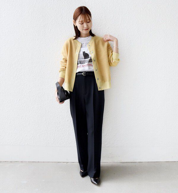 SHIPS for women「〈手洗い可能〉スライバー スナップ ボタン カーディガン」|カーディガン|