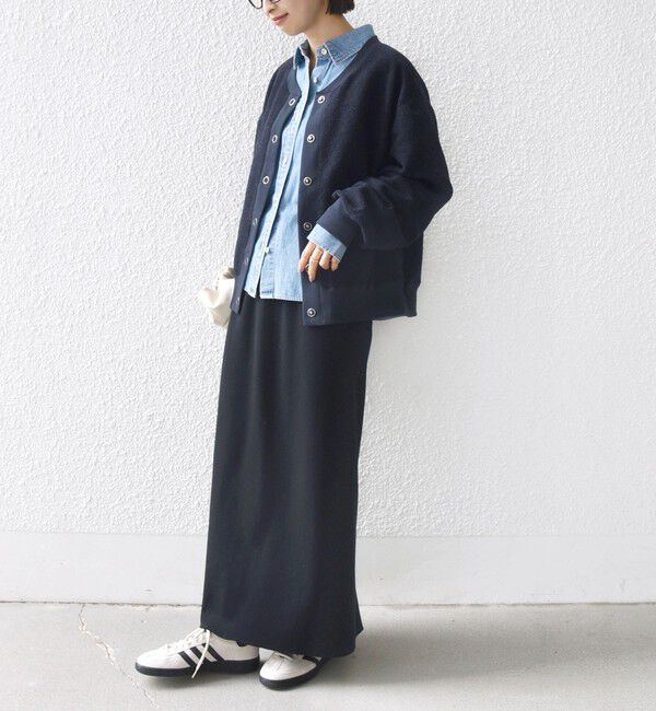 SHIPS for women「〈手洗い可能〉スライバー スナップ ボタン カーディガン」|カーディガン|