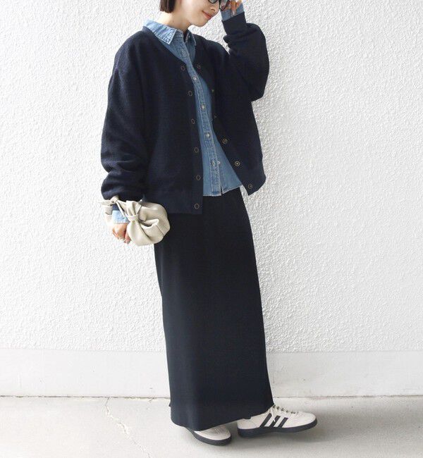 SHIPS for women「〈手洗い可能〉スライバー スナップ ボタン カーディガン」|カーディガン|