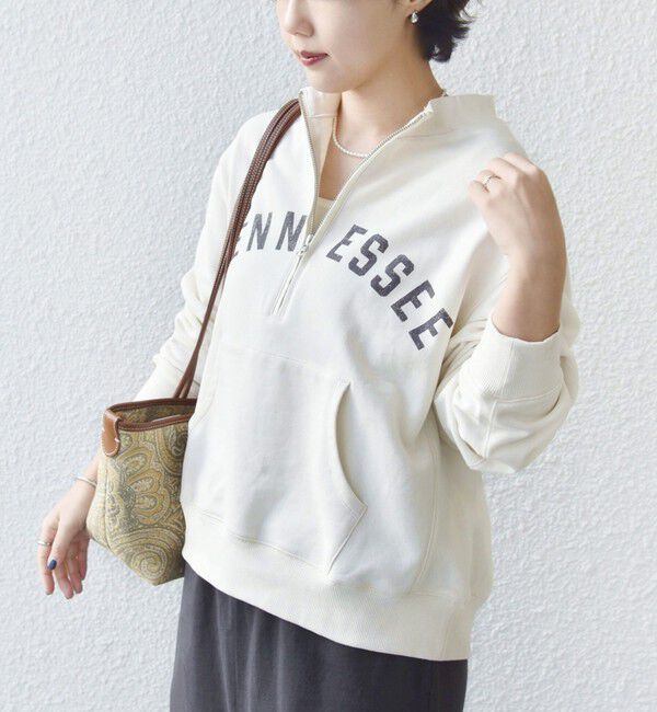 SHIPS for women「【SHIPS別注】TENNESSEE:〈洗濯機可能〉ハーフ ジップ スウェット」|スウェット・ジャージ|