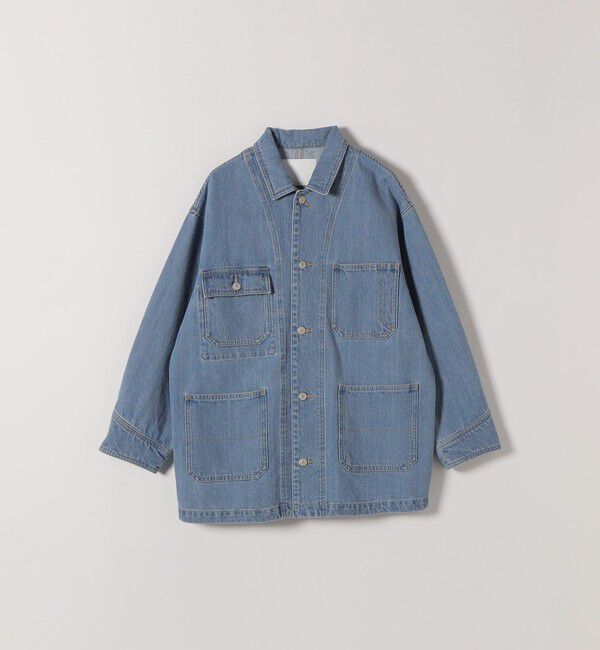 SHIPS any「SHIPS any:〈洗濯機可能〉ルーズ デニム カバーオール ジャケット［SHIPS any DENIM］」|デニムジャケット|