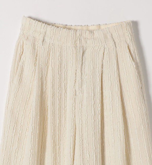 SHIPS any「SHIPS any:〈洗濯機可能〉ウェーブ ジャカード タック ワイド パンツ」|その他|