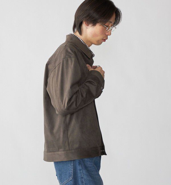 SHIPS「City Ambient Products: テック フェイクスエード(ポリエステル) G-JACKET」|その他|