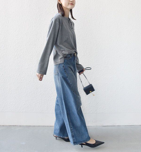 SHIPS for women「〈手洗い可能〉コットン ベロア ボートネック ロング スリーブ プルオーバー」|Tシャツ・カットソー|