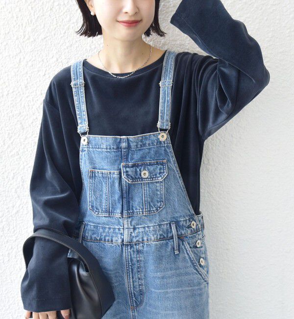 SHIPS for women「〈手洗い可能〉コットン ベロア ボートネック ロング スリーブ プルオーバー」|Tシャツ・カットソー|