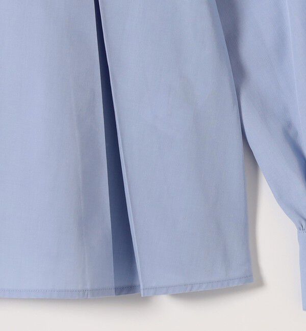 SHIPS any「《予約》SHIPS any:〈洗濯機可能〉REPREVE フリル クルーネック Aライン ブラウス」|シャツ・ブラウス|