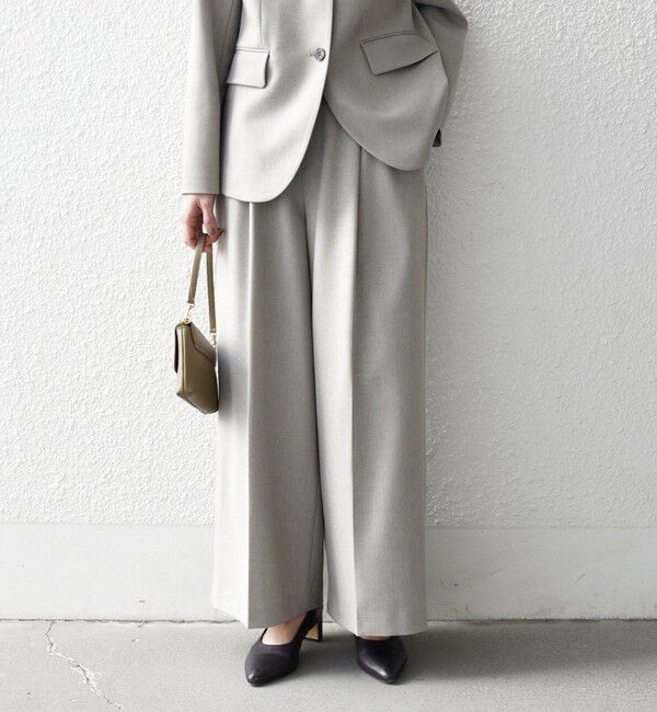 SHIPS any「《予約》SHIPS any:〈洗濯機可能〉シャーク タック ワイド パンツ」|その他|