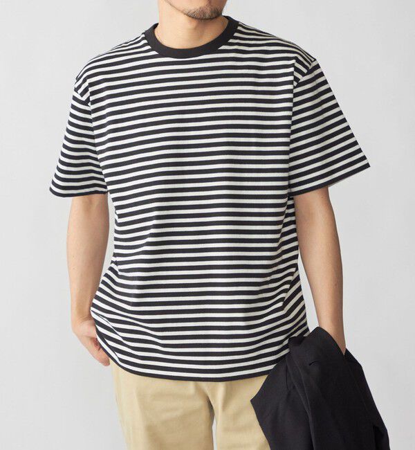 SHIPS「SHIPS: AUTHENTIC ボーダー Tシャツ ショートスリーブ」|Tシャツ・カットソー|ブラック