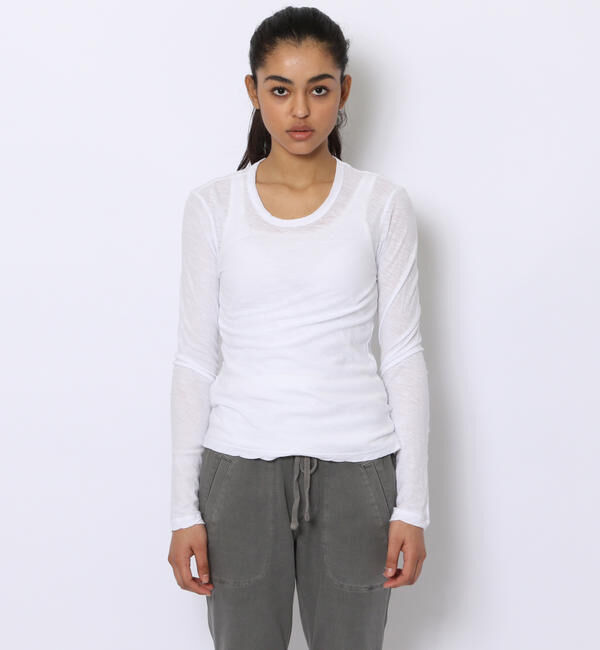 JAMES PERSE「スラブジャージー ロングスリーブプルオーバー WUA3361」|Tシャツ・カットソー|