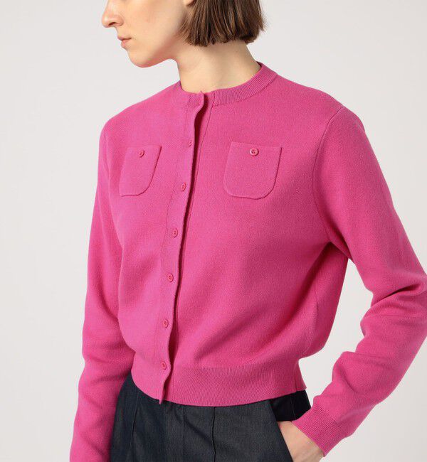 コットンカシミヤ クルーネックカーディガン（CABaN）｜ルミネの