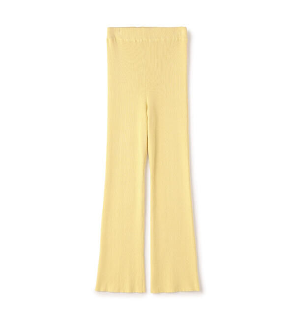 Ballsey「シルクコットンリブ セミフレアパンツ」|その他|23 イエロー